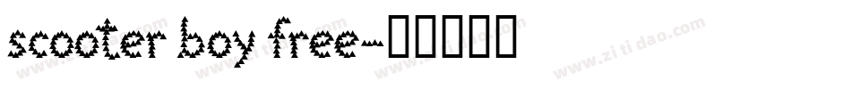Scooter Boy Free字体转换